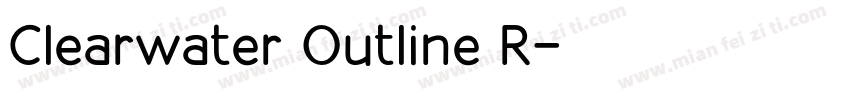 Clearwater Outline R字体转换
